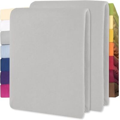 CelinaTex Lucina for Kids dubbelpak beddengoed 60x120-70x140 cm hoeslaken katoen grijs zilver CelinaTex Lucina for Kids dubbelpak beddengoed 60x120-70x140 cm hoeslaken katoen grijs zilver