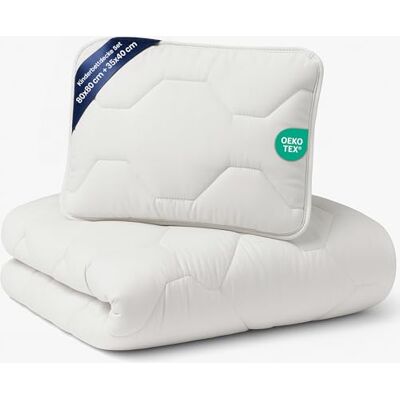 Totsy Baby Kinderdekbed en kussen set voor babybed microvezel wit, 80 x 80 cm, peuterset, ademend, licht, zacht, slaapkamer, microvezel, effen dekbed Totsy Baby Kinderdekbed en kussen set voor babybed microvezel wit, 80 x 80 cm, peuterset, ademend, licht, zacht, slaapkamer, microvezel, effen dekbed