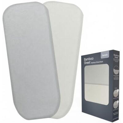 Lionelo Bamboe hoeslaken voor baby's (70 x 28 cm), 2 stuks Voor reiswieg, wieg, matras, bamboe, ultrazacht, ademend, met elastiek, wasbaar op 30 °C Lionelo Bamboe hoeslaken voor baby's (70 x 28 cm), 2 stuks Voor reiswieg, wieg, matras, bamboe, ultrazacht, ademend, met elastiek, wasbaar op 30 °C