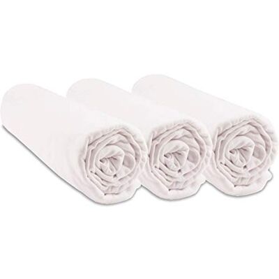Easy dort Set van 3 hoeslakens voor reiswieg, 32 x 72 cm, ovaal, 100% biologisch katoen, wit, compatibel met ovale matras voor reiswieg, kinderwagen, reiswieg, merk, Oeko Tex gecertificeerd, gemaakt in Europa, 3 stuks Easy dort Set van 3 hoeslakens voor reiswieg, 32 x 72 cm, ovaal, 100% biologisch katoen, wit, compatibel met ovale matras voor reiswieg, kinderwagen, reiswieg, merk, Oeko Tex gecertificeerd, gemaakt in Europa, 3 stuks