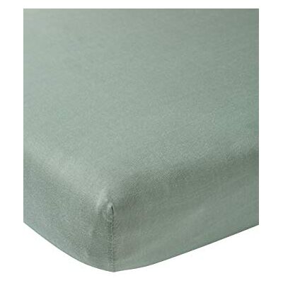 MEYCO 564022 Jersey hoeslaken, ledikant, stone green MEYCO 564022 Jersey hoeslaken, ledikant, stone green
