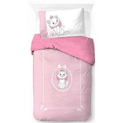 Jay Franco Disney Aristochats 100% katoenen dekbedovertrekset voor eenpersoonsbed Marie Kitty beddengoed, wit, inclusief kussensloop 50 x 70 cm Jay Franco Disney Aristochats 100% katoenen dekbedovertrekset voor eenpersoonsbed Marie Kitty beddengoed, wit, inclusief kussensloop 50 x 70 cm