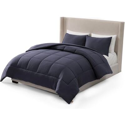 UGG Beddengoedset met 2 kussenslopen, lichte donzen alternatieve deken, omkeerbaar, comfortabel, warm, voor alle seizoenen, wasbaar, hypoallergeen, marineblauw (Leonora) UGG Beddengoedset met 2 kussenslopen, lichte donzen alternatieve deken, omkeerbaar, comfortabel, warm, voor alle seizoenen, wasbaar, hypoallergeen, marineblauw (Leonora)