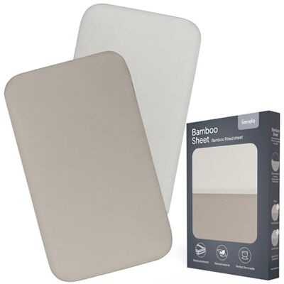 Lionelo Bamboo Sheet Hoeslaken Baby (80 x 42 cm), 2 stuks Lionelo Bamboo Sheet Hoeslaken Baby (80 x 42 cm), 2 stuks