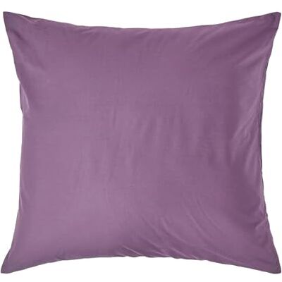 HOMESCAPES Taie d'oreiller 80x80 cm en 100% Coton égyptien 200 Fils Coloris Raisin HOMESCAPES Taie d'oreiller 80x80 cm en 100% Coton égyptien 200 Fils Coloris Raisin