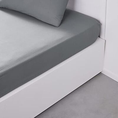 TODAY Essential Hoeslaken, 160 x 200 cm, voor tweepersoonsbed, 100% katoen, effen TODAY Essential Hoeslaken, 160 x 200 cm, voor tweepersoonsbed, 100% katoen, effen