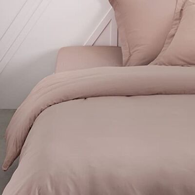 TODAY Dekbedovertrek 240 x 260 cm, 2 personen, katoen, zandroze TODAY Dekbedovertrek 240 x 260 cm, 2 personen, katoen, zandroze