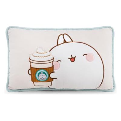 NICI Molang kussen, 43 × 25 cm 63302 Zacht en charmant accessoire om te knuffelen voor kinderkamer, bank en bed, leuk cadeau-idee voor kinderen en fans NICI Molang kussen, 43 × 25 cm 63302 Zacht en charmant accessoire om te knuffelen voor kinderkamer, bank en bed, leuk cadeau-idee voor kinderen en fans
