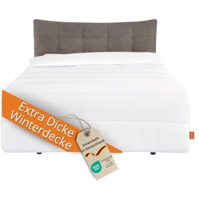 sleepling Energiebesparend winterdekbed, 135 x 200 cm, extra warm met 1,685 g vulgewicht, winterdeken, 100% microvezel, Oeko-Tex gecertificeerd, wasbaar op 60 °C sleepling Energiebesparend winterdekbed, 135 x 200 cm, extra warm met 1,685 g vulgewicht, winterdeken, 100% microvezel, Oeko-Tex gecertificeerd, wasbaar op 60 °C