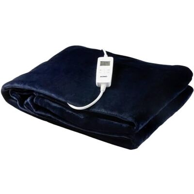 Domo DO637ED Elektrische elektrische deken 180 x 130 cm flanellen fleece wasbaar timer oververhittingsbeveiliging 1P 160W blauw Domo DO637ED Elektrische elektrische deken 180 x 130 cm flanellen fleece wasbaar timer oververhittingsbeveiliging 1P 160W blauw