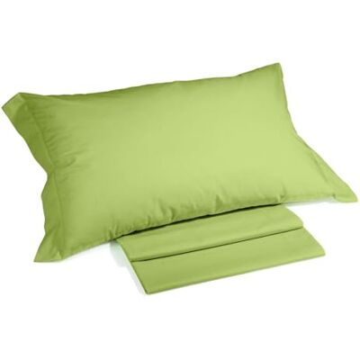 Caleffi Effen katoenen beddengoedset voor tweepersoonsbed, mint Caleffi Effen katoenen beddengoedset voor tweepersoonsbed, mint