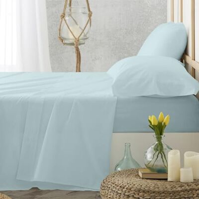 Blanco Hotellaken Bedlaken 150 x 190/200 katoen strijkvrij beddengoed Blauw beddengoed verkrijgbaar in verschillende maten en kleuren Blanco Hotellaken Bedlaken 150 x 190/200 katoen strijkvrij beddengoed Blauw beddengoed verkrijgbaar in verschillende maten en kleuren