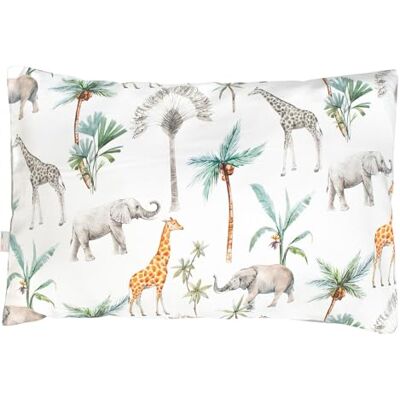 Sevira Kids Taie d'oreiller en coton réversible, Safari Made in France Sevira Kids Taie d'oreiller en coton réversible, Safari Made in France