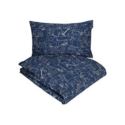 Gabel Beddengoedset voor tweepersoonsbed, blauw Gabel Beddengoedset voor tweepersoonsbed, blauw