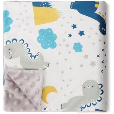 DRESHOW Dikke superzachte dekens van biologisch katoen, uniseks, voor peuters, kinderen, baby's, jongens, 75 x 100 cm DRESHOW Dikke superzachte dekens van biologisch katoen, uniseks, voor peuters, kinderen, baby's, jongens, 75 x 100 cm