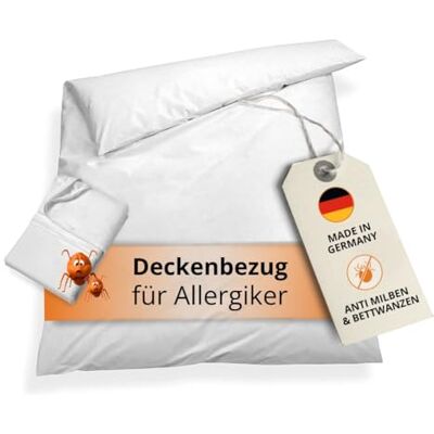 sleepling Komfort 100 Evolon Encasing dekbedovertrek anti-allergie en mijtdicht, polyester, wit, 135 x 200 cm sleepling Komfort 100 Evolon Encasing dekbedovertrek anti-allergie en mijtdicht, polyester, wit, 135 x 200 cm