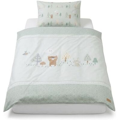 roba Woodland Buddies kinderbeddengoed dekbedovertrek 100 x 135 cm + kussensloop 40 x 60 cm 2-delig katoenen beddengoed beige/wit roba Woodland Buddies kinderbeddengoed dekbedovertrek 100 x 135 cm + kussensloop 40 x 60 cm 2-delig katoenen beddengoed beige/wit