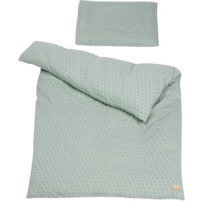 roba Biologisch Lil Planet babybeddengoed, 2-delig, 100 x 135 cm + 40 x 60 cm, GOTS en Oeko-Tex gecertificeerd, mat groen roba Biologisch Lil Planet babybeddengoed, 2-delig, 100 x 135 cm + 40 x 60 cm, GOTS en Oeko-Tex gecertificeerd, mat groen