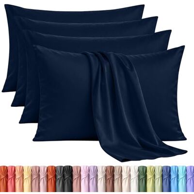 Utopia Bedding Set van 4 kussenslopen 50 x 75 cm Oeko-Tex 100% geborstelde microvezel, Oeko-Tex-gecertificeerd, envelopsluiting, kreukvrij, kleurecht en vuilafstotend Utopia Bedding Set van 4 kussenslopen 50 x 75 cm Oeko-Tex 100% geborstelde microvezel, Oeko-Tex-gecertificeerd, envelopsluiting, kreukvrij, kleurecht en vuilafstotend