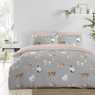 Fusion Dekbedovertrek grijze kat Tweepersoonsbed (200 x 200 cm) Omkeerbaar ontwerp (beige en grijs) Dekbedovertrek met pootprint Kattencadeaus voor vrouwen Siamees, Perzisch, Ragdolls Fusion Dekbedovertrek grijze kat Tweepersoonsbed (200 x 200 cm) Omkeerbaar ontwerp (beige en grijs) Dekbedovertrek met pootprint Kattencadeaus voor vrouwen Siamees, Perzisch, Ragdolls