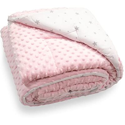 Sevira Kids Knuffeldeken Baby en kind Minky Ultra zacht Gemaakt in Europa Onderhoudsvriendelijk Cadeau voor geboorte geboorte Roze/bedrukt Sevira Kids Knuffeldeken Baby en kind Minky Ultra zacht Gemaakt in Europa Onderhoudsvriendelijk Cadeau voor geboorte geboorte Roze/bedrukt