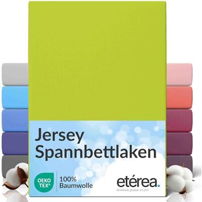 etérea Himmlische Qualität etérea Jersey hoeslaken, 200 x 220 200 x 220 cm, appelgroen, dikte 15-25 cm, 100% katoen, Oeko-Tex, hoeslaken, dekbedovertrek, 200 x 220 cm, 200 x 220 cm etérea Himmlische Qualität etérea Jersey hoeslaken, 200 x 220 200 x 220 cm, appelgroen, dikte 15-25 cm, 100% katoen, Oeko-Tex, hoeslaken, dekbedovertrek, 200 x 220 cm, 200 x 220 cm