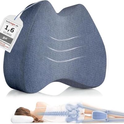 Third of Life Kniekussen voor zijslapers, met thermische hoes, ergonomisch beenkussen voor pijnloze slaap, orthopedisch ondersteuningskussen, schuimrubber Third of Life Kniekussen voor zijslapers, met thermische hoes, ergonomisch beenkussen voor pijnloze slaap, orthopedisch ondersteuningskussen, schuimrubber