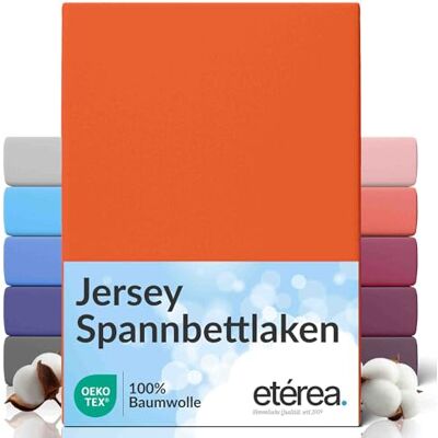etérea Himmlische Qualität etérea comfort jersey hoeslaken 100% katoen geschikt voor boxsprings en matrassen tot 25 cm dikte oranje 200 x 200 cm 200 x 220 cm etérea Himmlische Qualität etérea comfort jersey hoeslaken 100% katoen geschikt voor boxsprings en matrassen tot 25 cm dikte oranje 200 x 200 cm 200 x 220 cm