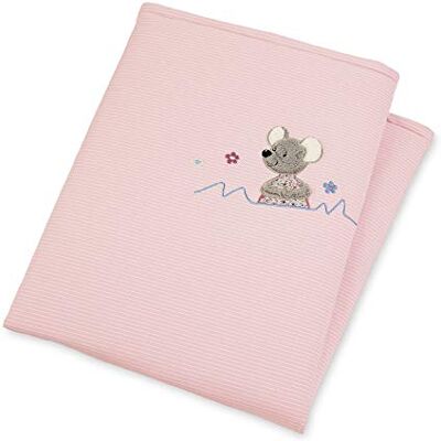 Sterntaler Knuffeldier muis Mabel Leeftijd: Baby vanaf de geboorte, 75 x 100 cm, roze/kleurrijk Sterntaler Knuffeldier muis Mabel Leeftijd: Baby vanaf de geboorte, 75 x 100 cm, roze/kleurrijk