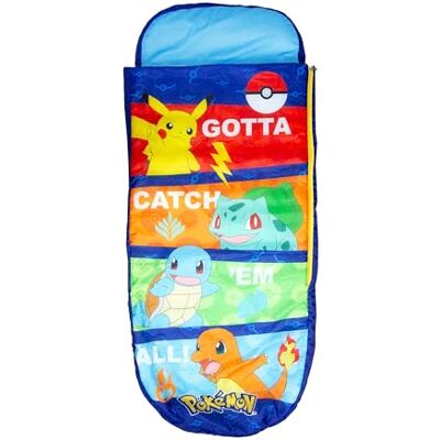 Character World Pokemon ReadyBed Opblaasbaar bed en slaapzak voor kinderen met pomp, reismatras voor pyjamafeesten, kamperen of thuisgebruik Character World Pokemon ReadyBed Opblaasbaar bed en slaapzak voor kinderen met pomp, reismatras voor pyjamafeesten, kamperen of thuisgebruik