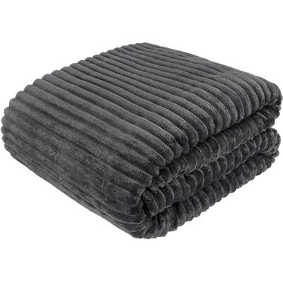 Cotton Market Cottonmarket Sprei, dubbelzijdig, 220 x 240 cm, knuffeldeken voor woonkamer, slaapkamer, bankdeken, bankdeken, bontdeken, grijs Cotton Market Cottonmarket Sprei, dubbelzijdig, 220 x 240 cm, knuffeldeken voor woonkamer, slaapkamer, bankdeken, bankdeken, bontdeken, grijs