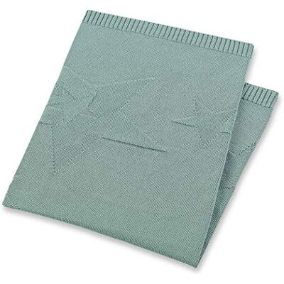 Sterntaler Baylee gebreide deken, leeftijd: voor baby's vanaf de geboorte, 75 x 90 cm, groen Sterntaler Baylee gebreide deken, leeftijd: voor baby's vanaf de geboorte, 75 x 90 cm, groen