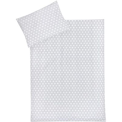 Julius Zöllner Kinderbeddengoed, 100% katoen, Oeko-Tex Standard 100, Made in Germany, afmetingen: 100 x 135 cm + 40 x 60 cm, sterren grijs Julius Zöllner Kinderbeddengoed, 100% katoen, Oeko-Tex Standard 100, Made in Germany, afmetingen: 100 x 135 cm + 40 x 60 cm, sterren grijs