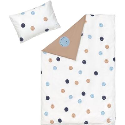 Lässig GOTS gecertificeerd biologisch katoen kinderbeddengoed set 2 stuks/Smile Milky beddengoed set/bruin Lässig GOTS gecertificeerd biologisch katoen kinderbeddengoed set 2 stuks/Smile Milky beddengoed set/bruin