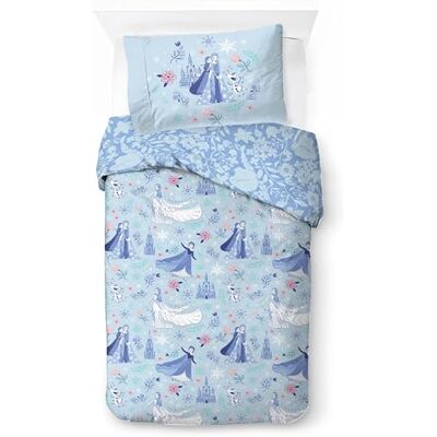 Jay Franco Kids Disney Frozen 2-delige beddengoedset met kussensloop, dekbedovertrek niet inbegrepen, blauw, eenpersoonsbed Jay Franco Kids Disney Frozen 2-delige beddengoedset met kussensloop, dekbedovertrek niet inbegrepen, blauw, eenpersoonsbed
