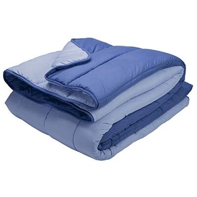 PIKOLIN Home Dekbed voor 2 personen van holle vezels, siliconen, ecolofil, 300 g, voor alle seizoenen, duurzaam comfort, machinewasbaar, Europees merk 220 x 220 cm, blauw PIKOLIN Home Dekbed voor 2 personen van holle vezels, siliconen, ecolofil, 300 g, voor alle seizoenen, duurzaam comfort, machinewasbaar, Europees merk 220 x 220 cm, blauw