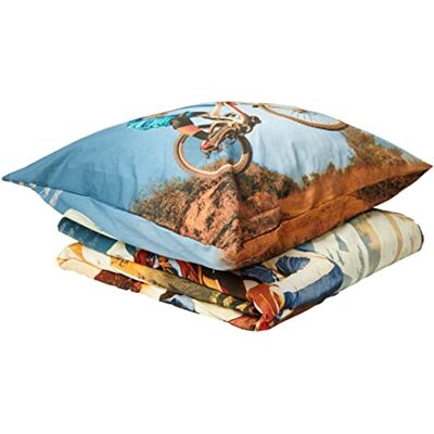 Herding YOUNG COLLECTION Omkeerbaar beddengoed, mountainbike, dekbedovertrek 140 x 200 cm, kussensloop 70 x 90 cm, katoen/renforcé Herding YOUNG COLLECTION Omkeerbaar beddengoed, mountainbike, dekbedovertrek 140 x 200 cm, kussensloop 70 x 90 cm, katoen/renforcé