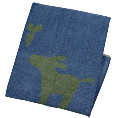 Sterntaler Emmis Garden pluche deken, blauw Sterntaler Emmis Garden pluche deken, blauw