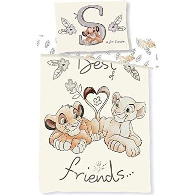 Disney The Lion King Simba Nala Baby Beddengoed 100x135 cm Kussensloop 40x60 cm Dekbedovertrek 100% Katoen Disney The Lion King Simba Nala Baby Beddengoed 100x135 cm Kussensloop 40x60 cm Dekbedovertrek 100% Katoen