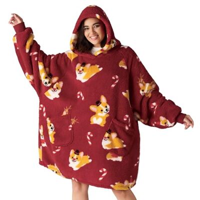 Bedsure Capuchondeken met mouwen, draagbare deken om aan te trekken, voor volwassenen, warme knuffeldeken met mouwen, zachte deken als cadeau voor vrouw, vriendin, moeder Bedsure Capuchondeken met mouwen, draagbare deken om aan te trekken, voor volwassenen, warme knuffeldeken met mouwen, zachte deken als cadeau voor vrouw, vriendin, moeder
