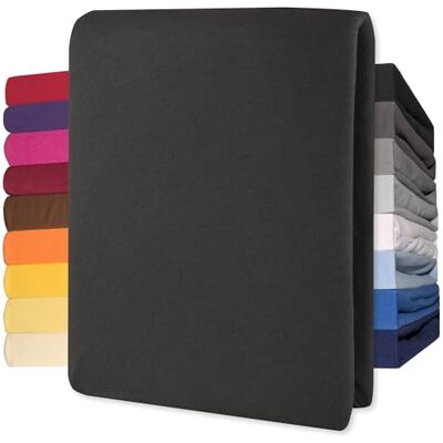 CelinaTex Lucina, hoeslaken, topper, boxspringmatras, katoen, 200 x 200 200 x 220 cm, zwart CelinaTex Lucina, hoeslaken, topper, boxspringmatras, katoen, 200 x 200 200 x 220 cm, zwart