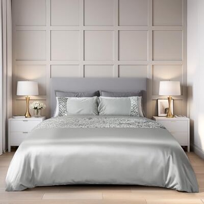 Emma Barclay Glamour Fluwelen beddengoed met zilveren glitters Kingsize Emma Barclay Glamour Fluwelen beddengoed met zilveren glitters Kingsize