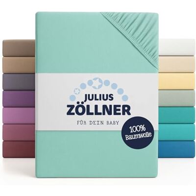 Julius Zöllner Hoeslaken, Jersery kinderbed, maat: 60 x 120 cm/70 x 140 cm. Kleur: Mint Julius Zöllner Hoeslaken, Jersery kinderbed, maat: 60 x 120 cm/70 x 140 cm. Kleur: Mint