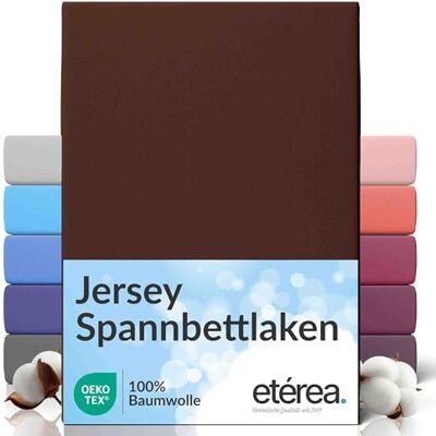 etérea Himmlische Qualität etérea comfort jersey hoeslaken 90 x 200 cm 100 x 200 cm 100% katoen, laken voor matrassen tot 25 cm dikte bruin etérea Himmlische Qualität etérea comfort jersey hoeslaken 90 x 200 cm 100 x 200 cm 100% katoen, laken voor matrassen tot 25 cm dikte bruin