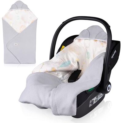 Lionelo Travel Swaddle Deken universeel engelennest 90 x 90 cm Lionelo Travel Swaddle Deken universeel engelennest 90 x 90 cm