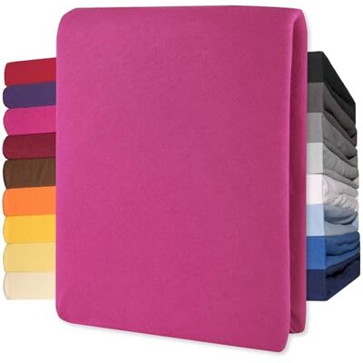 CelinaTex Lucina Hoeslakens 200x200-200x220 cm roze katoen hoeslaken Jersey Sheets CelinaTex Lucina Hoeslakens 200x200-200x220 cm roze katoen hoeslaken Jersey Sheets