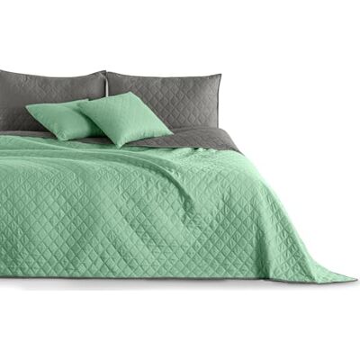 DecoKing Axel dubbelzijdig dekbed 170 x 210 cm, gewatteerd met wafelpatroon, munt/grijs DecoKing Axel dubbelzijdig dekbed 170 x 210 cm, gewatteerd met wafelpatroon, munt/grijs
