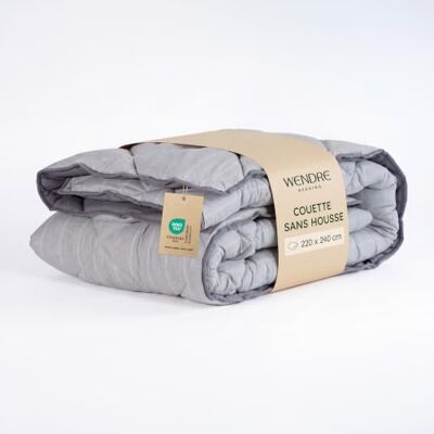WENDRE 2-in-1 dekbed zonder wasbare overtrek, 220 x 240 cm, 60 °C 300 g/m², dubbelzijdig, gestreept en effen, ademende microvezel, blijft langer koel, Oeko-Tex Standard 100, Estland (EU) WENDRE 2-in-1 dekbed zonder wasbare overtrek, 220 x 240 cm, 60 °C 300 g/m², dubbelzijdig, gestreept en effen, ademende microvezel, blijft langer koel, Oeko-Tex Standard 100, Estland (EU)