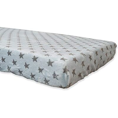 Babyline BACOESCE70 Winter Koralin hoeslaken, hypersoft, ademend en mensen met een allergie, hoeslaken, rubberen hoeken verstelbaar (ster, hemelsblauw, wieg 70 x 140 cm) Babyline BACOESCE70 Winter Koralin hoeslaken, hypersoft, ademend en mensen met een allergie, hoeslaken, rubberen hoeken verstelbaar (ster, hemelsblauw, wieg 70 x 140 cm)