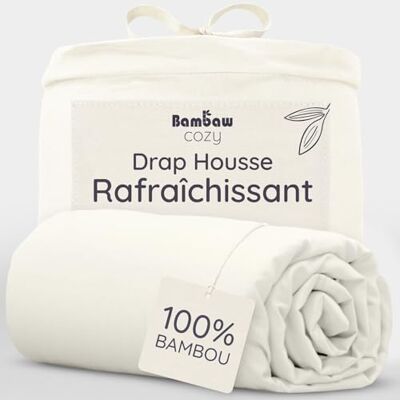 Bambaw Bamboe Hoeslaken 2-Persoons Eco Hoeslaken 180cm bij 200cm Luxe Bamboe Beddengoed Hypoallergeen Hoeslaken Puur Bamboe Lyocell Hoeslaken Ultra-ademende Stof Ivoor Bambaw Bamboe Hoeslaken 2-Persoons Eco Hoeslaken 180cm bij 200cm Luxe Bamboe Beddengoed Hypoallergeen Hoeslaken Puur Bamboe Lyocell Hoeslaken Ultra-ademende Stof Ivoor